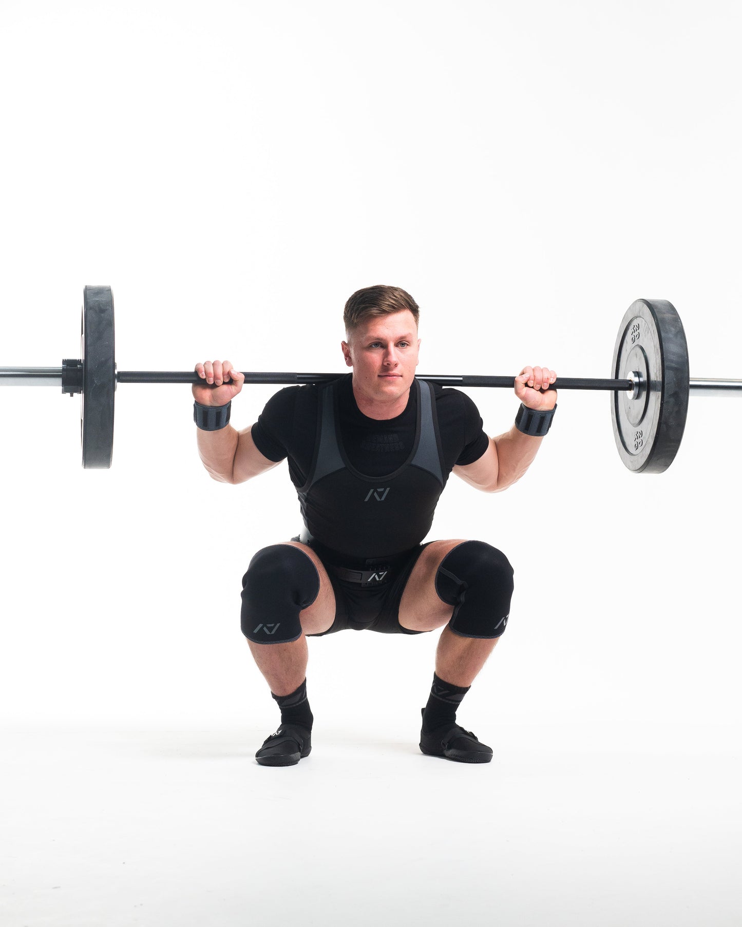A7 IPF Approved Hourglass Knee Sleeves feature an hourglass-shaped centre taper fit to help provide knee compression while maintaining proper tightness around the calf and quad, offered in three stiffnesses (Flexi, Stiff and Rigor Mortis). Shop the full A7 Powerlifting IPF Approved Equipment collection. The IPF Approved Kit includes Powerlifting Singlet, A7 Meet Shirt, A7 Zebra Wrist Wraps and A7 Deadlift Socks. All A7 Powerlifting Equipment shipping to UK, Norway, Switzerland and Iceland.