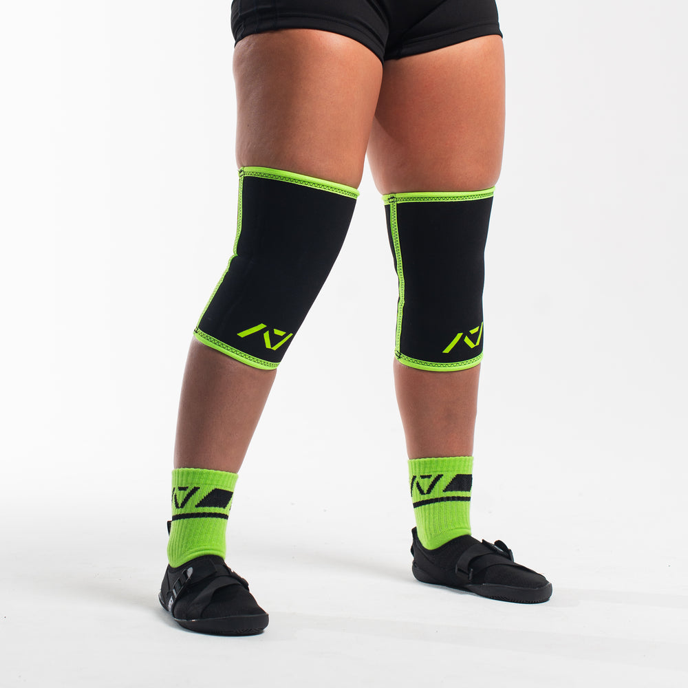 
                      
                        A7 IPF Approved Hourglass Knee Sleeves feature an hourglass-shaped centre taper fit to help provide knee compression while maintaining proper tightness around the calf and quad, offered in three stiffnesses (Flexi, Stiff and Rigor Mortis). Shop the full A7 Powerlifting IPF Approved Equipment collection. The IPF Approved Kit includes Powerlifting Singlet, A7 Meet Shirt, A7 Zebra Wrist Wraps and A7 Deadlift Socks. All A7 Powerlifting Equipment shipping to UK, Norway, Switzerland and Iceland.
                      
                    