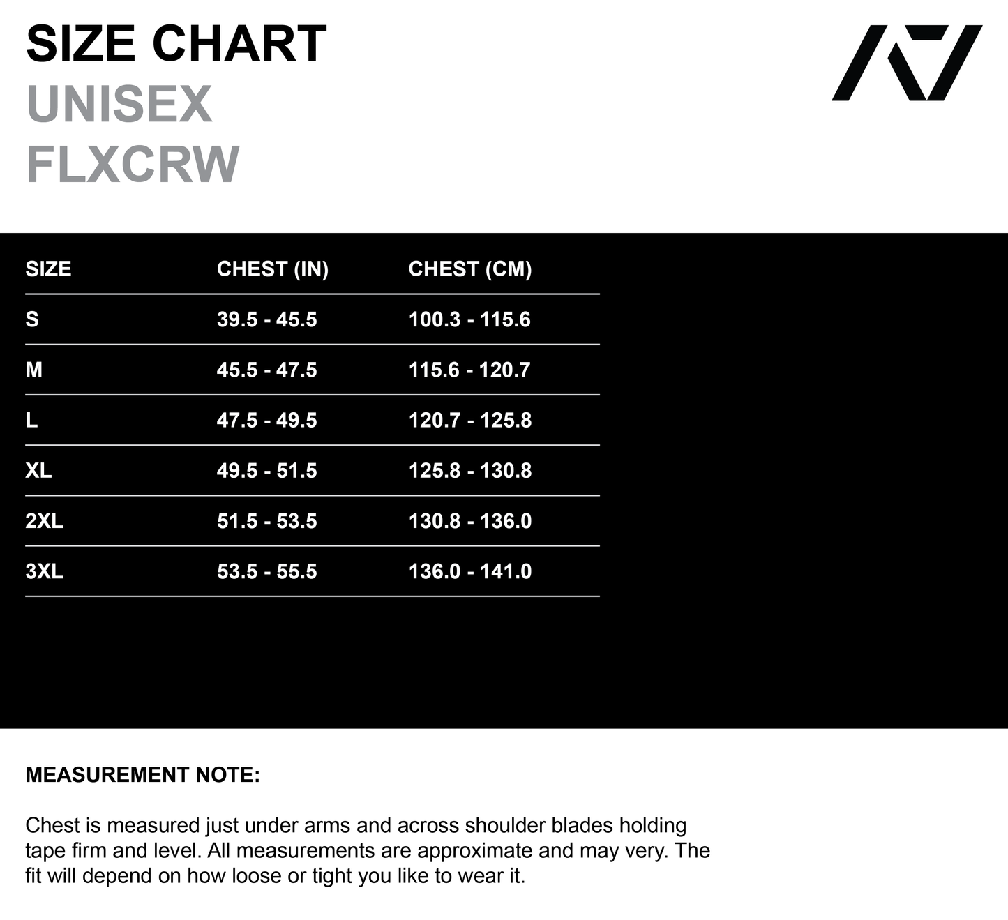 A7 True-Fit Unisex Non Bar Grip FLXCRW - Stealth