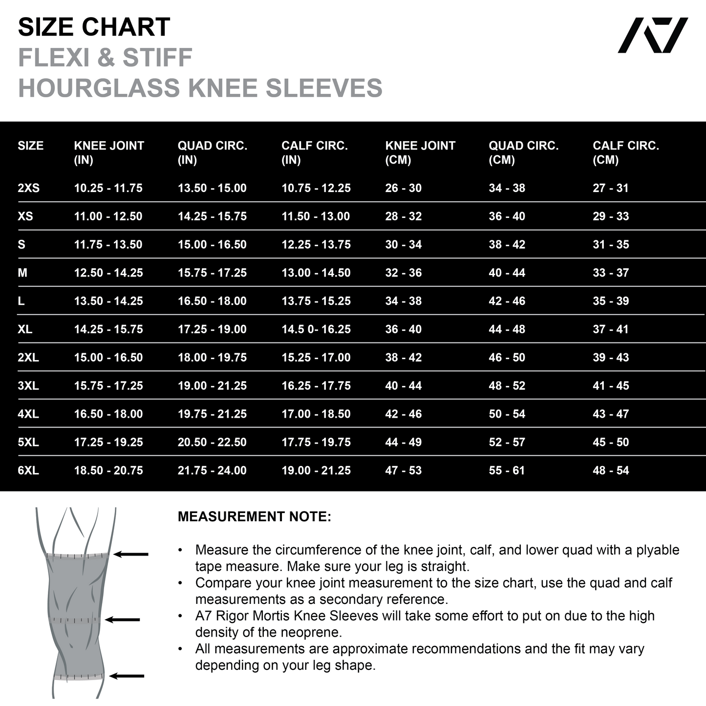 Hourglass Knee Sleeves - IPF Approved - Dusk