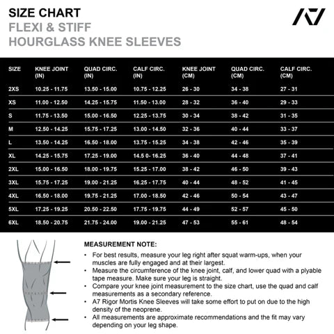 Hourglass Knee Sleeves - IPF Approved - RWB