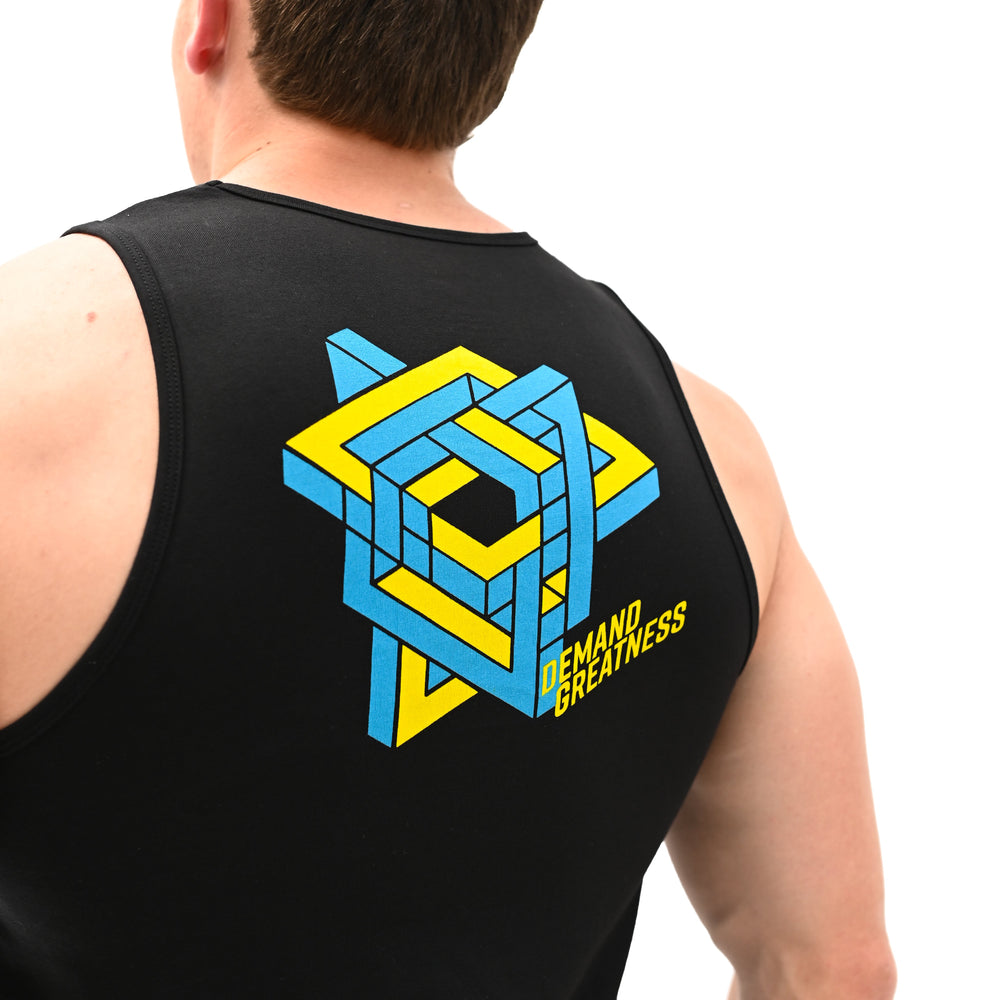 
                      
                        Geo Weave Non Bar Grip Tank T-Shirt is perfect for in and out of the gym. Purchase Geo Weave Non Bar Grip tshirt UK from A7 UK. Purchase Geo Weave Shirt Europe from A7 UK. Best gymwear shipping to UK and Europe from A7 UK. Geo Weave is our newest Non Bar Grip Design. The best Powerlifting apparel for all your workouts. Available in UK and Europe including France, Italy, Germany, Sweden and Poland.
                      
                    