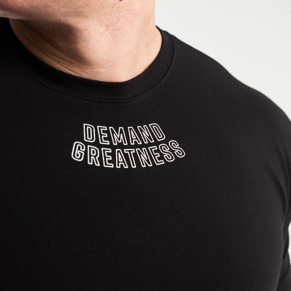 
                      
                        DG23 Domino is our new meet shirt design highlighting Demand Greatness with a double outline font to showcase your impact on the platform. The DG23 Meet Shirt is IPF Approved. Shop the full A7 Powerlifting IPF Approved Equipment collection. The IPF Approved Kit includes Powerlifting Singlet, A7 Meet Shirt, A7 Zebra Wrist Wraps, A7 Deadlift Socks, Hourglass Knee Sleeves (Stiff Knee Sleeves and Rigor Mortis Knee Sleeves). All A7 Powerlifting Equipment shipping to UK, Norway, Switzerland and Iceland.
                      
                    