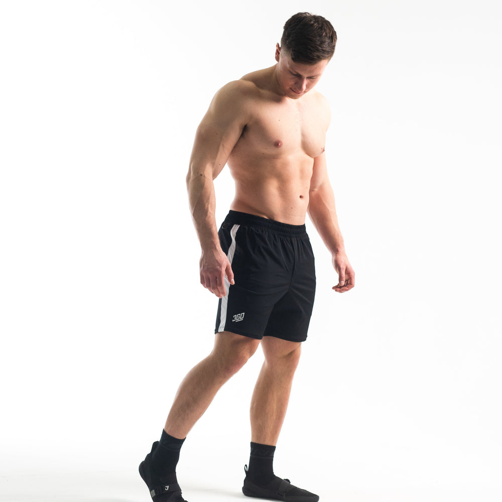
                      
                        360GO was created to provide the flexibility for all movements in your training while offering comfort. These shorts offer 360 degrees of stretch in all angles and allow you to remain comfortable without limiting any movement in both training and life environments. Designed with a wide drawstring to easily adjust your waist without slipping. Purchase 360GO Domino Squat Shorts from A7 UK. All A7 Powerlifting Equipment shipping to UK, Norway, Switzerland and Iceland.
                      
                    